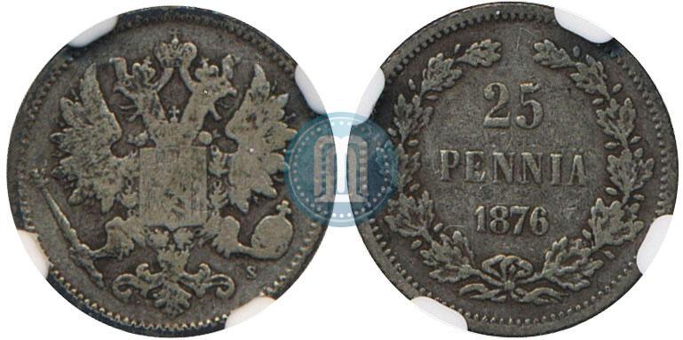 Фото 25 пенни 1876 года S 