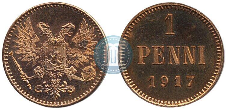 Фото 1 пенни 1917 года  