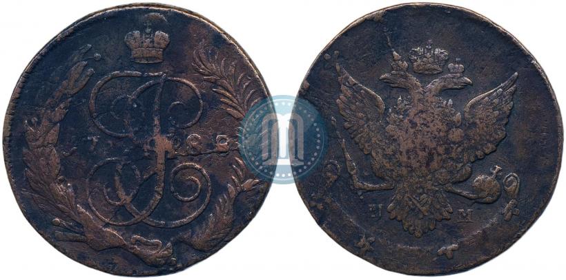 Фото 5 копеек 1788 года ММ 
