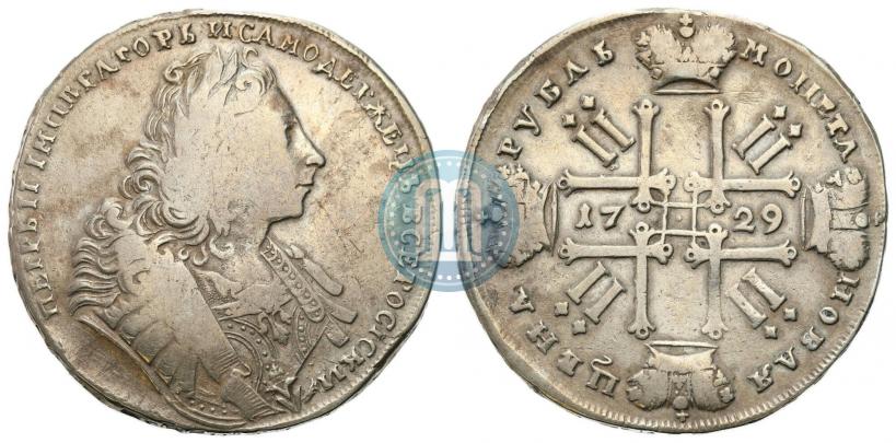 Фото 1 рубль 1729 года  "Тип 1729"