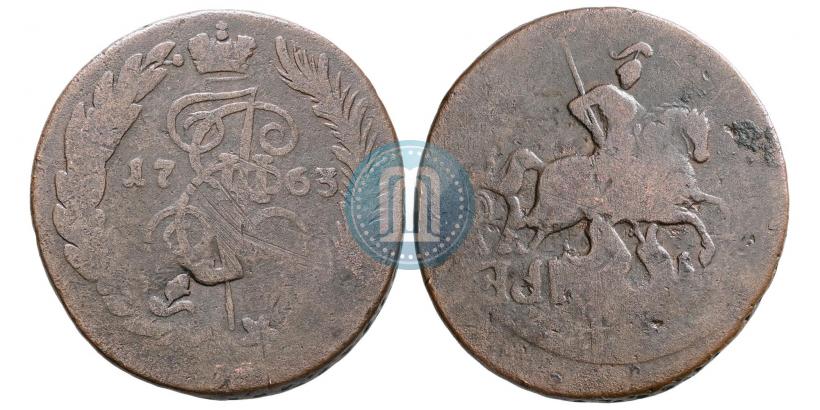 Picture 2 kopecks 1763 year  