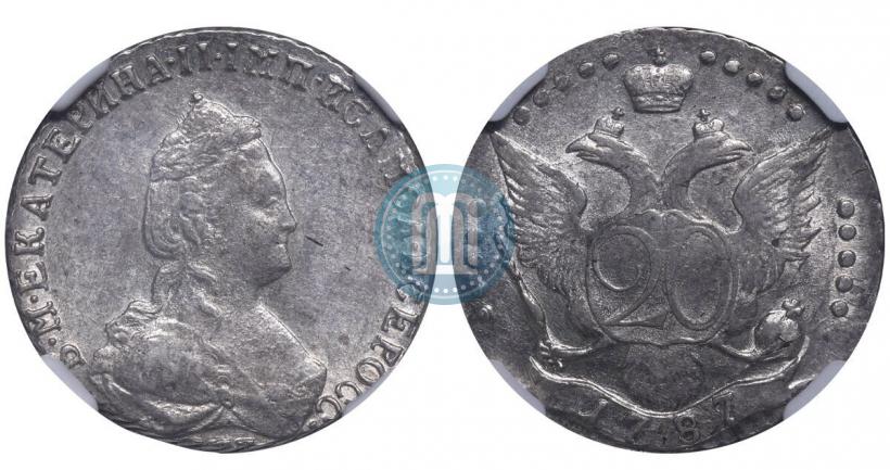 Picture 20 kopecks 1787 year СПБ 