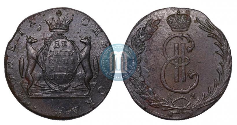 Picture 10 kopecks 1770 year КМ 