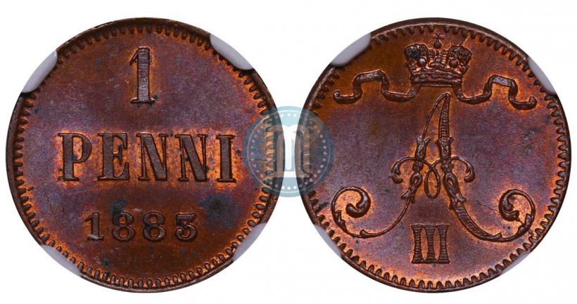 Фото 1 пенни 1883 года  