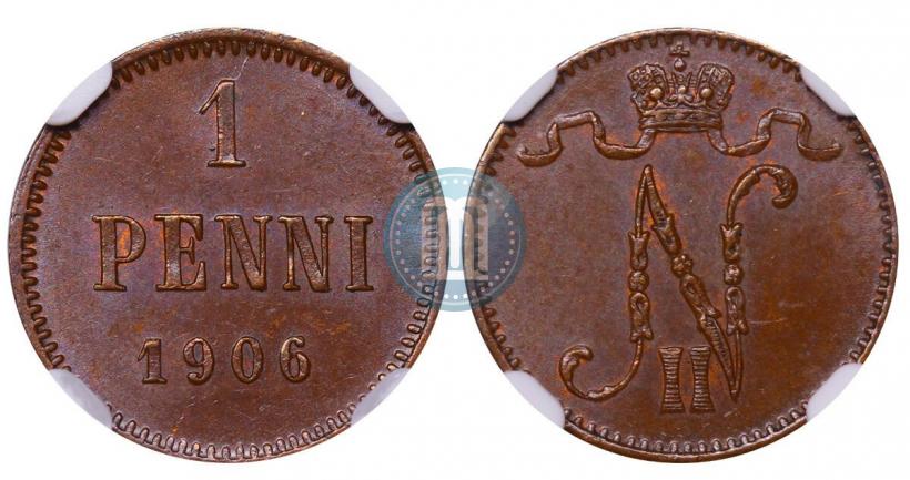 Фото 1 пенни 1906 года  