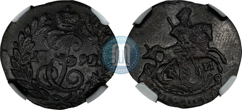 Фото Полушка 1790 года КМ 