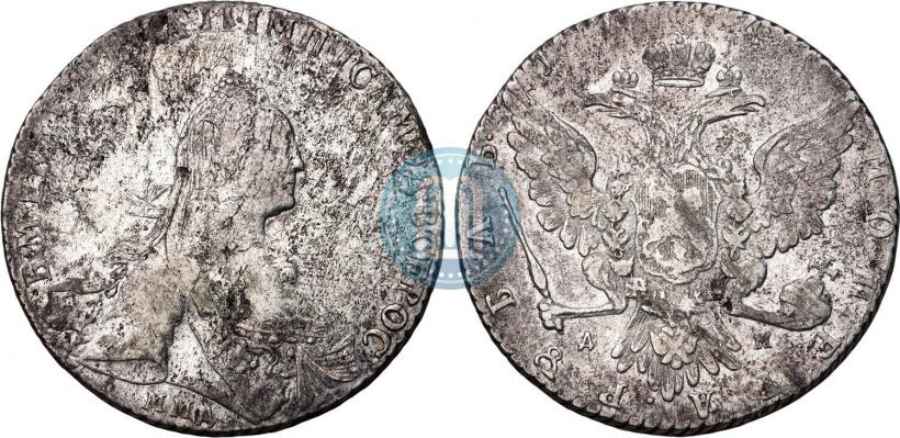 Фото 1 рубль 1770 года ММД-ДМ 