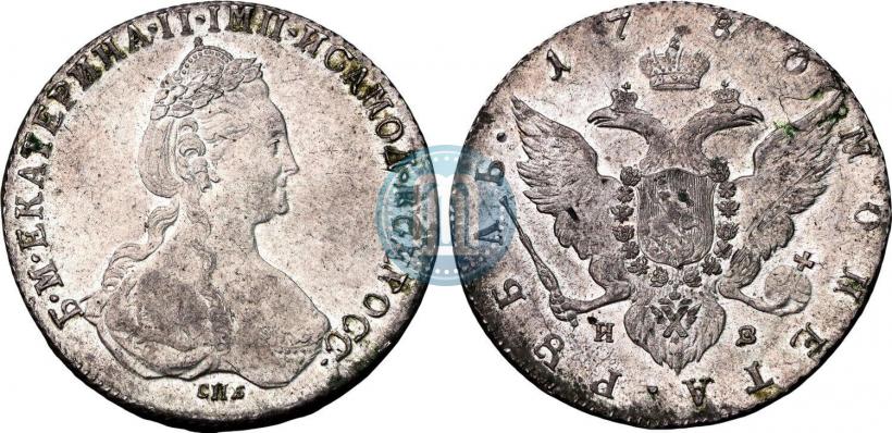 Фото 1 рубль 1780 года СПБ-ИЗ 