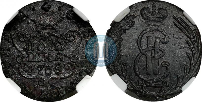 Фото Полушка 1768 года КМ 