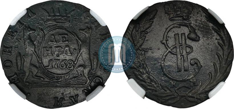 Фото Денга 1768 года КМ 