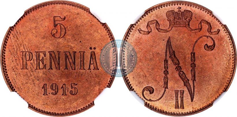 Фото 5 пенни 1915 года  