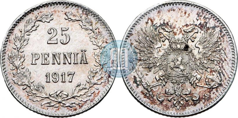 Фото 25 пенни 1917 года S 