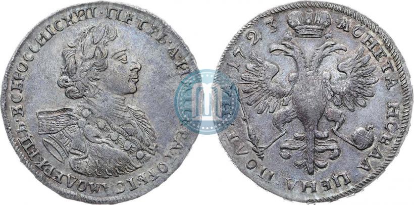 Фото Полтина 1723 года  "Портрет в горностаевой мантии"