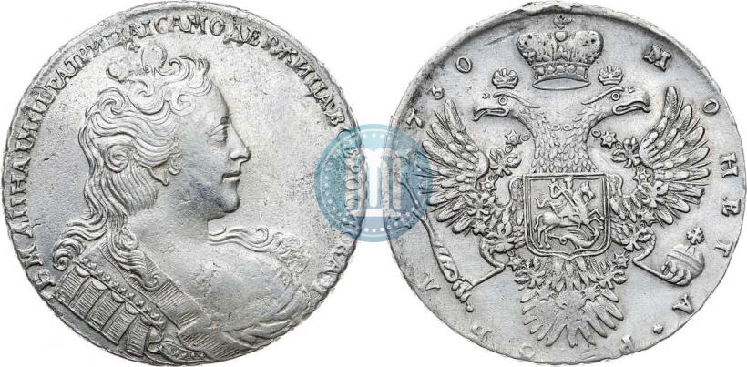 Фото 1 рубль 1730 года  