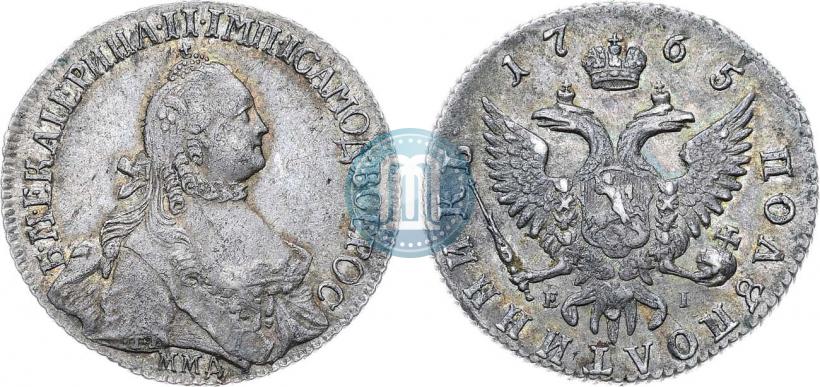 Фото Полуполтинник 1765 года ММД-EI-Т.I. 