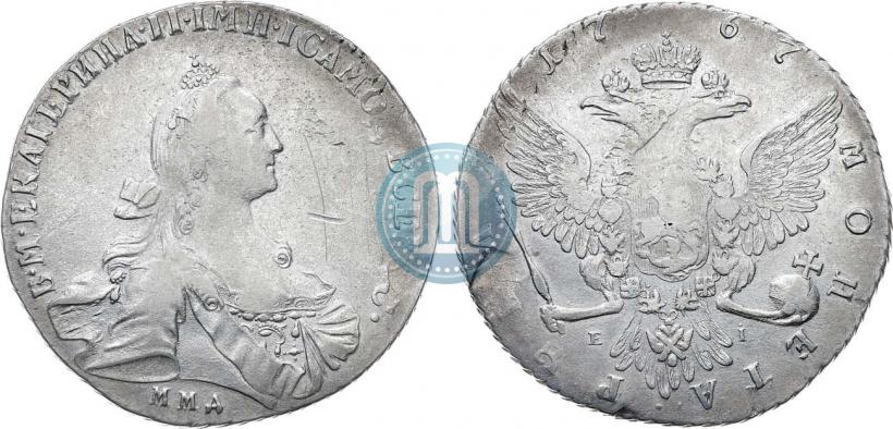 Фото 1 рубль 1767 года ММД-EI 