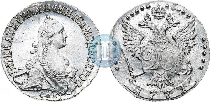 Picture 20 kopecks 1771 year СПБ 