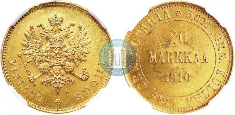 Picture 20 markkaa 1910 year L 