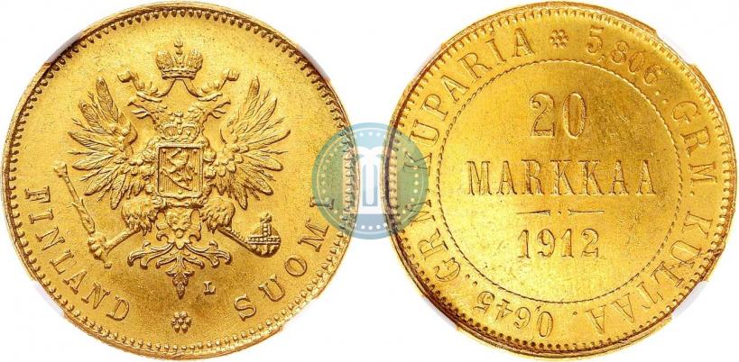 Picture 20 markkaa 1912 year L 