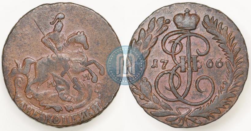 Picture 2 kopecks 1766 year ММ 