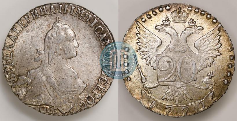 Picture 20 kopecks 1772 year СПБ 