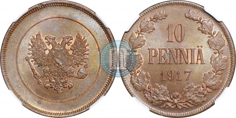 Фото 10 пенни 1917 года  