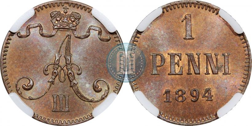 Фото 1 пенни 1894 года  