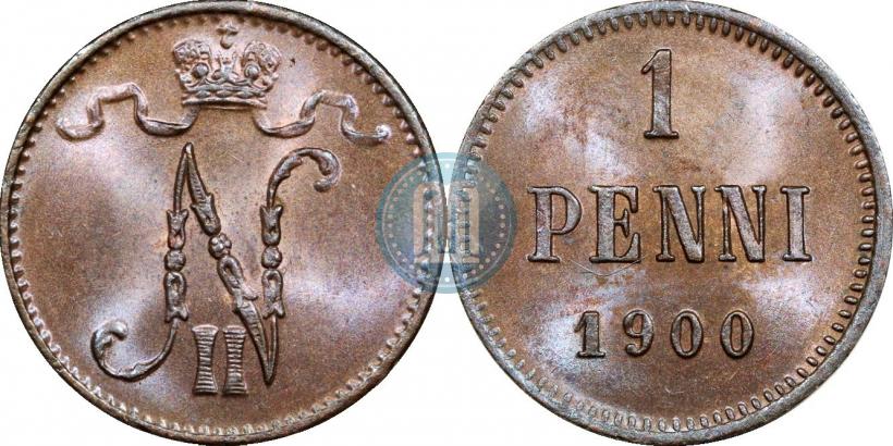 Фото 1 пенни 1900 года  