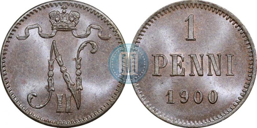 Фото 1 пенни 1900 года  