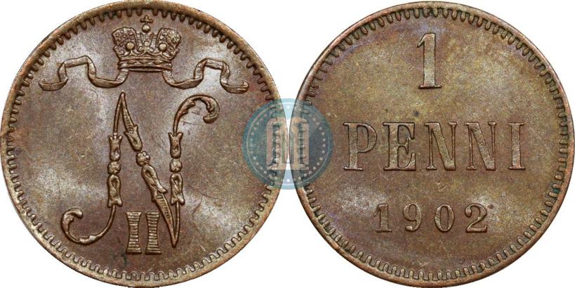 Фото 1 пенни 1902 года  