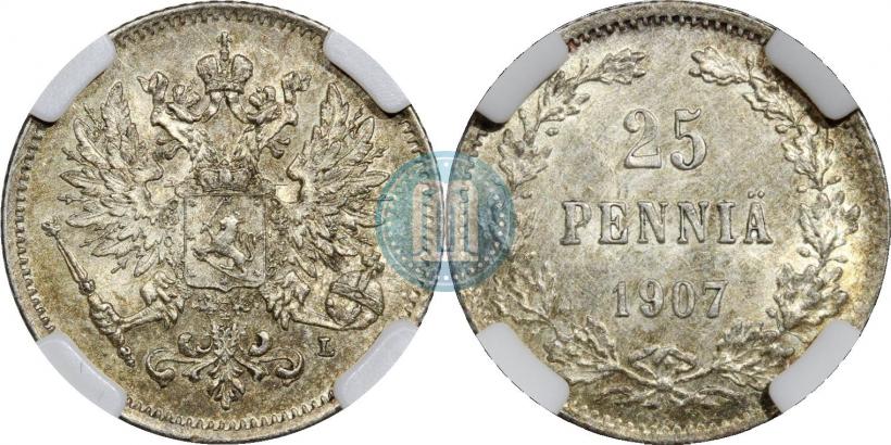 Фото 25 пенни 1907 года L 
