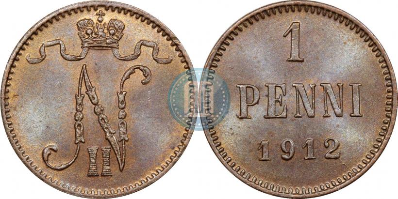 Фото 1 пенни 1912 года  
