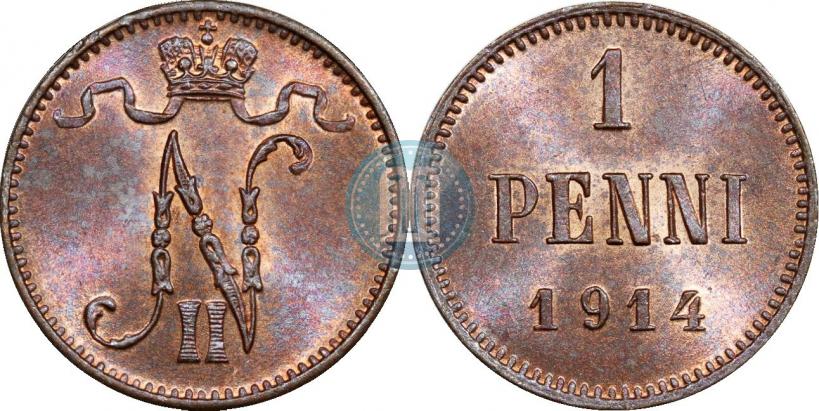 Фото 1 пенни 1914 года  