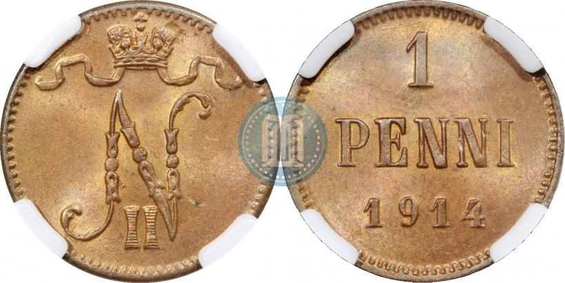 Фото 1 пенни 1914 года  