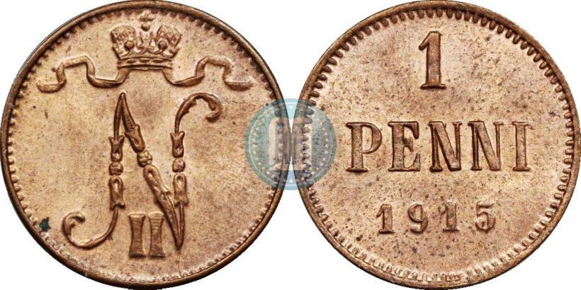 Фото 1 пенни 1915 года  