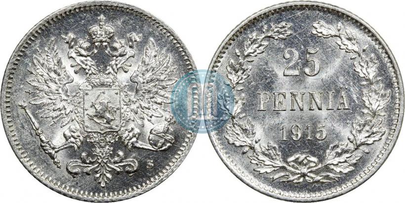 Фото 25 пенни 1915 года S 