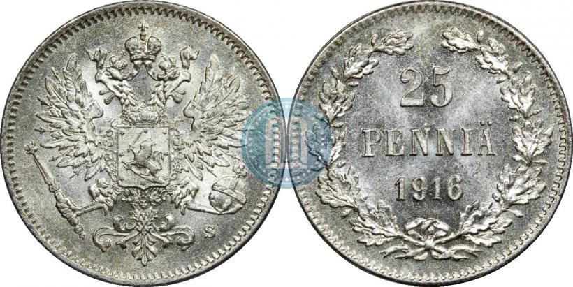 Фото 25 пенни 1916 года S 