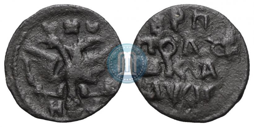 Фото Полушка 1718 года НД 