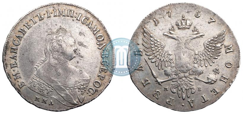 Picture 1 rouble 1757 year ММД-МБ 