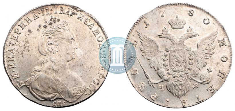 Фото 1 рубль 1780 года СПБ-ИЗ 