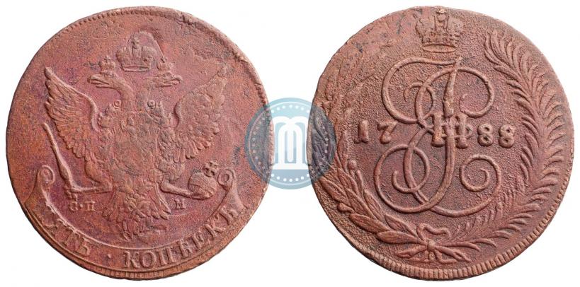 Picture 5 kopecks 1788 year СПМ 