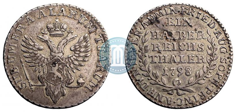 Фото Ein halber reichsthaler 1798 года  "Княжество Йевер"