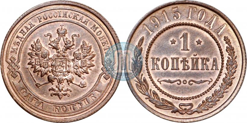 Picture 1 kopeck 1915 year  