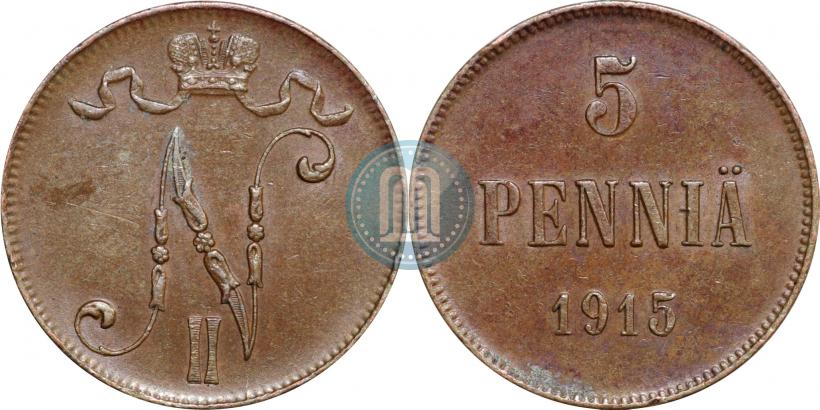 Picture 5 pennia 1915 year  