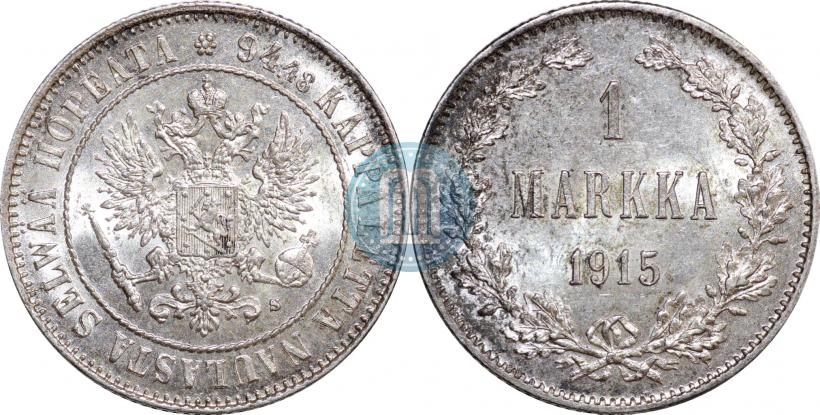 Picture 1 markka 1915 year S 