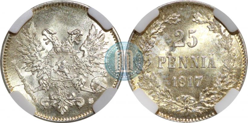 Picture 25 pennia 1917 year S 