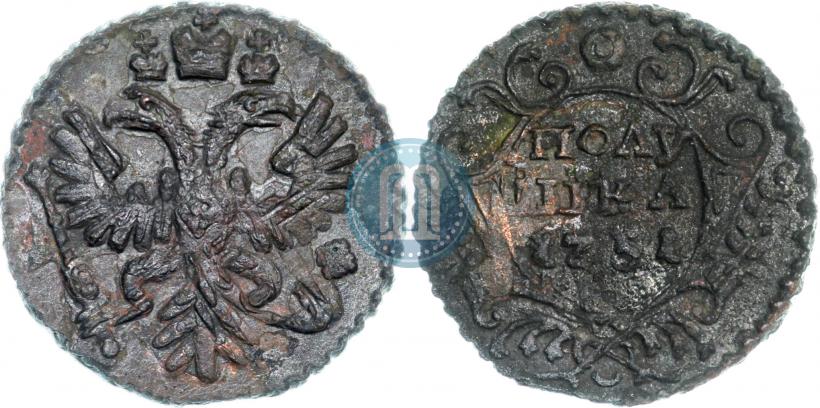 Фото Полушка 1731 года  