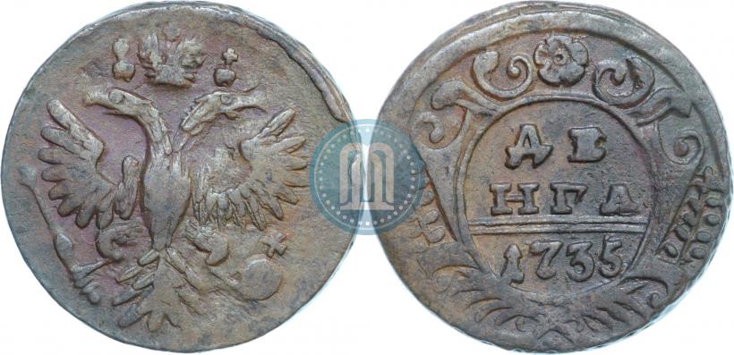 Фото Денга 1730 года  