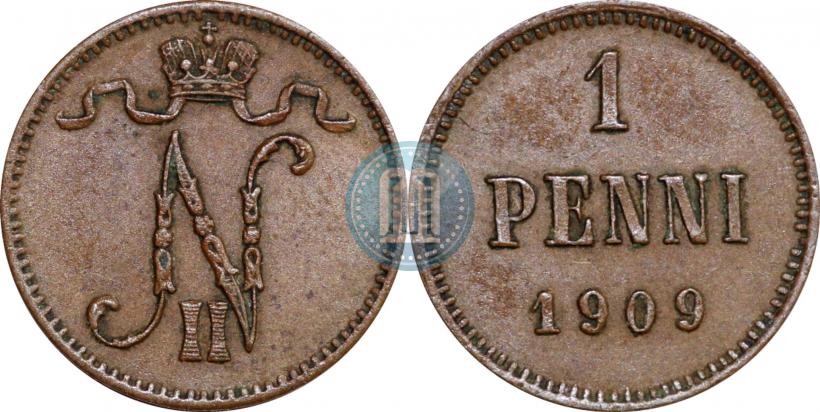 Фото 1 пенни 1909 года  