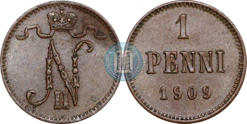 Фото 1 пенни 1909 года  